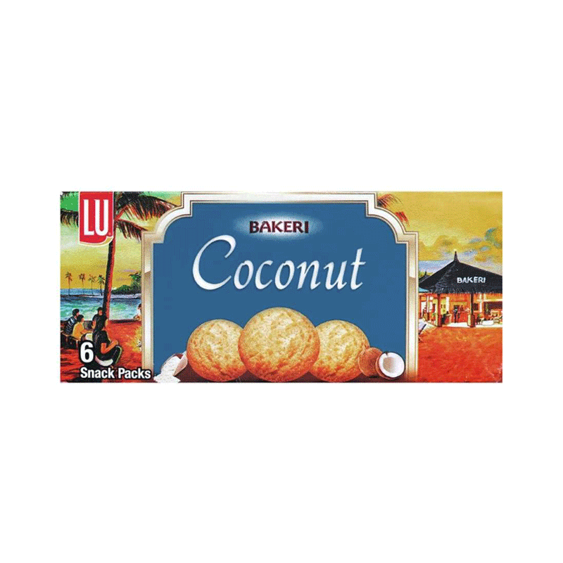 LU BAKERI COCONUT COOKIES SNACK PACK 6`S